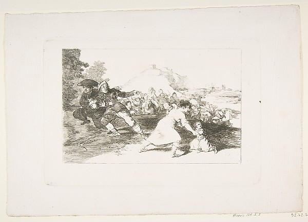 Plate 44 from "The Disasters of War" (Los Desastres de la Guerra): 'I saw it' (Yo lo vi)
