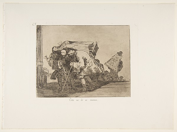 Plate 67 from "The Disasters of War" (Los Desastres de la Guerra): 'This is not less so' (Esta no lo es menos)