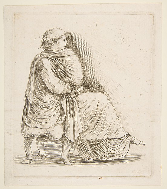 Seated Woman in Profile after Antique Bas Relief