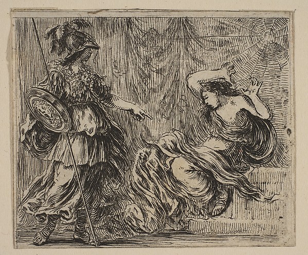 Pallas et Arachne, from 'Game of Mythology' (Jeu de la Mythologie)