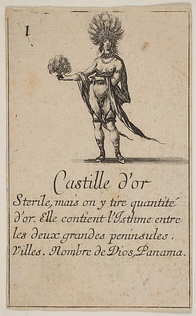 Gold Coast, from the playing cards "Jeu de la Géographie"