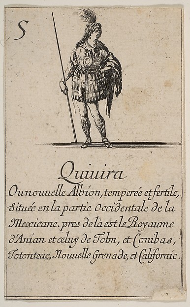 Quivira, from the playing cards "Jeu de la Géographie"