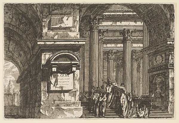 Funerary Scene in a Temple