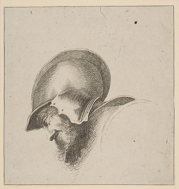 Plate 10: Head of a Soldier, from "Drawing Basics" (I principii del disegno)