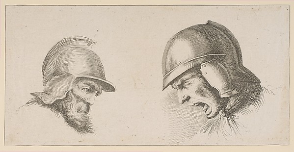 Two Heads of Old Soldiers
