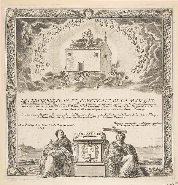Frontispiece for Le Véritable Plan et Pourtrait de la Maison de la Ste. Vierge by Stefano della Bella, The Metropolitan Museum of Art