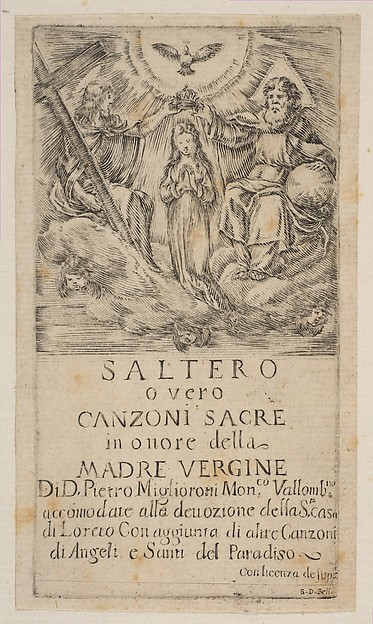 Frontispiece for Saltero by Stefano della Bella