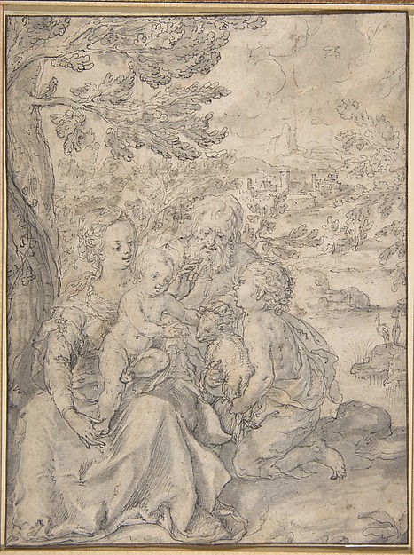 Holy Family with the Infant Saint John the Baptist by Hans Krumpper