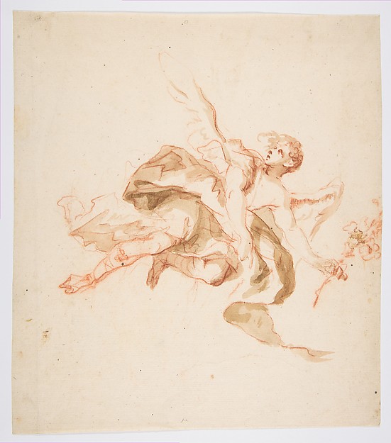 An Angel holding a Lily
