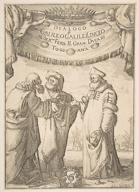 Frontispiece for Dialogo di Galileo Galilei