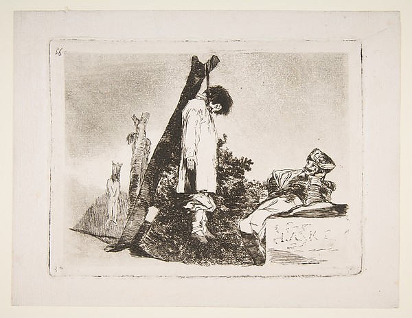 Plate 36 from "The Disasters of War" (Los Desastres de La Guerra): 'Not [in this case] either' (Tampoco)