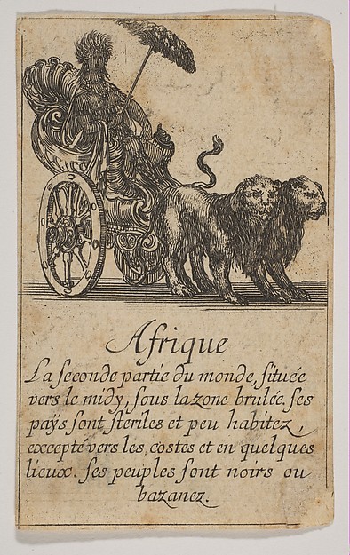 Afrique, from "Jeu de la Géographie"