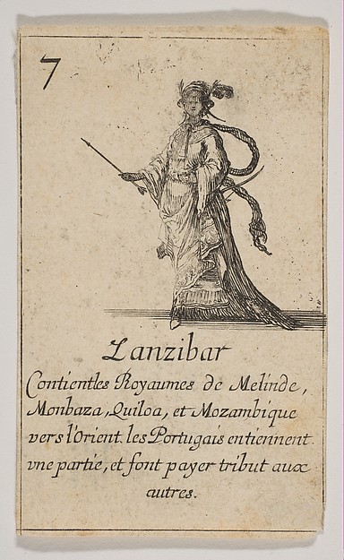 Zanzibar, from "Jeu de la Géographie"