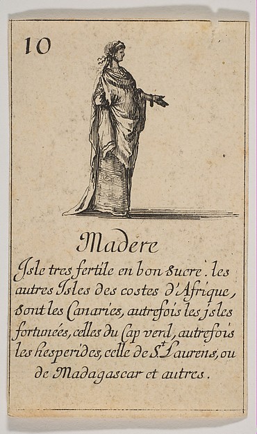 Madere, from "Jeu de la Géographie"