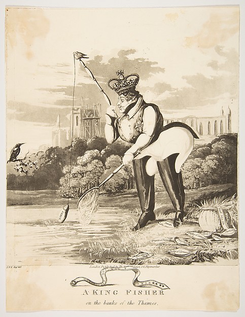 A King Fisher on the Banks of the Thames