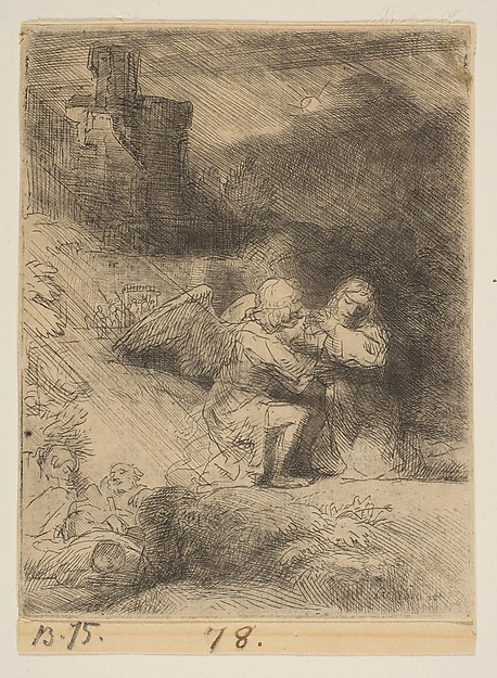 The Agony in the Garden by Rembrandt van Rijn