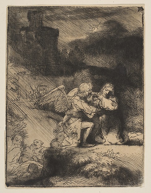 The Agony in the Garden by Rembrandt van Rijn