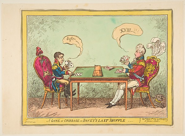 A Game of Cribbage or Boney's Last Shuffle