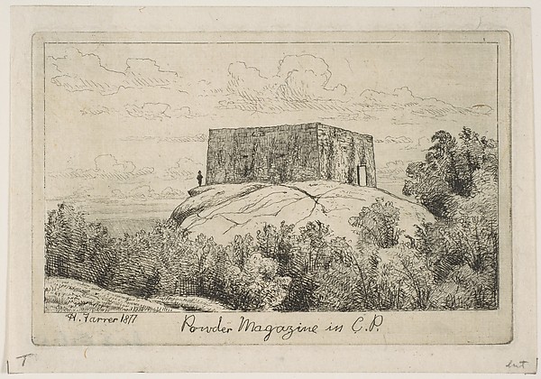 A Powder Magazine in Central Park, from "Scenes of Old New York"