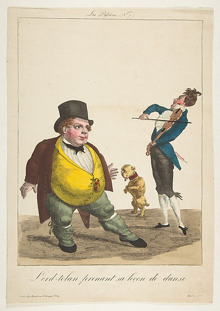 Lord-tolan prenant sa leçon de dance, La Passions, No. 7