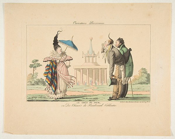 Le Goût du Jour ou Des Chinois du Boulevard Coblentz, from "Caricatures Parisiennes"