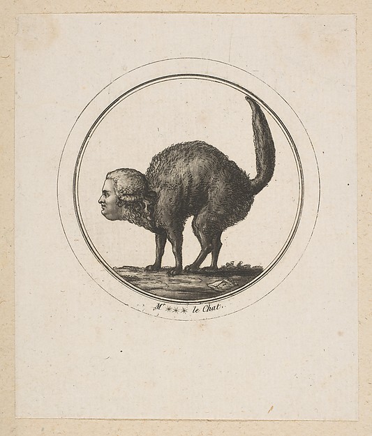 Caricature Showing the Comte de Provence as a Cat