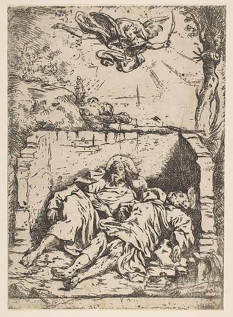 Death of St. Peter and St. Paul (Saint Pierre et Saint Paul dans le tombeau) by Claude Vignon