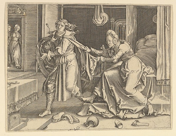 Joseph and Potiphar's Wife (copy) by Clement de Jonghe