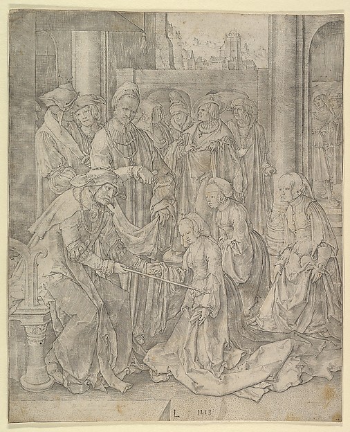 Esther Before Ahasuerus by Lucas van Leyden