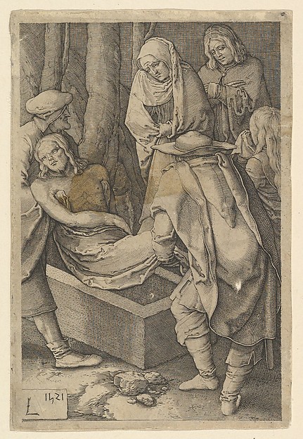 The Entombment, from "The Passion of Christ" by Jan Muller
