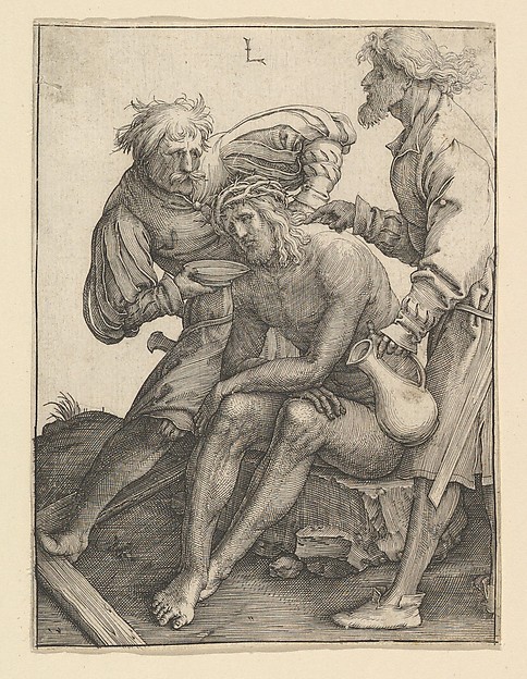 Soldiers Giving Drink to Christ by Lucas van Leyden