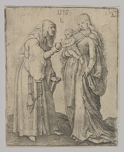 The Virgin With Child and St. Anna by Lucas van Leyden