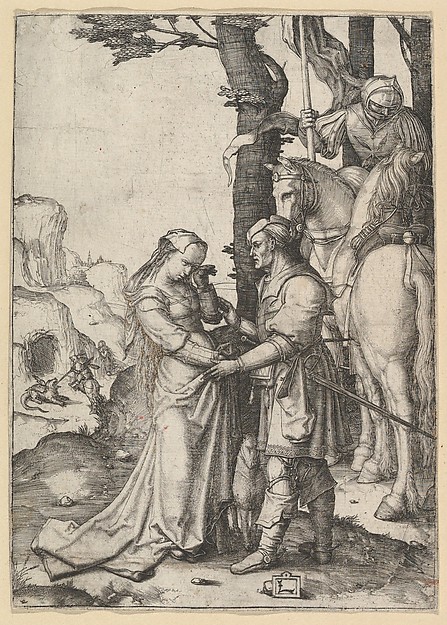St. George Liberating the Princess by Lucas van Leyden