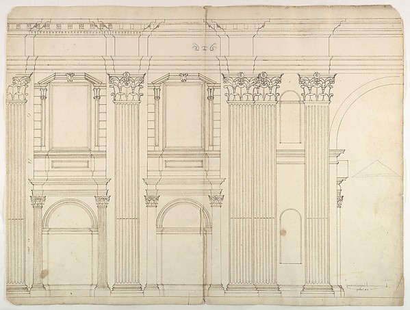 Saint Peter's, apse, exterior elevation (recto) blank (verso)