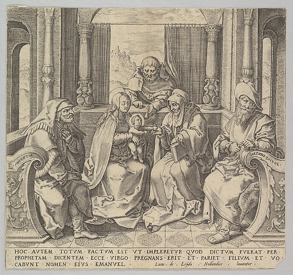The Holy Kindred, (Virgin and Child with Joseph, Anne and Two Male Saints) (copy) by Lucas van Leyden