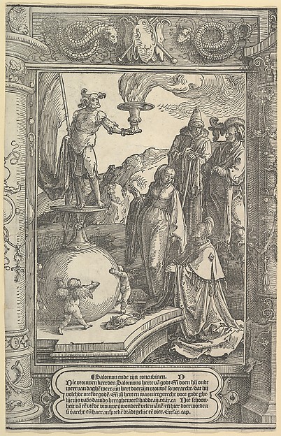 Solomon's Idolatry [I Kings, 11:1-8] by Lucas van Leyden