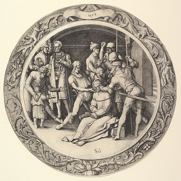 The Mocking of Christ, from the Circular Passion by Lucas van Leyden