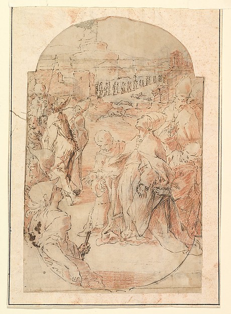 The Consecration of the Site of a Church in Rome by a Pope ("The Miracle of Saint Mary of the Snows"?)