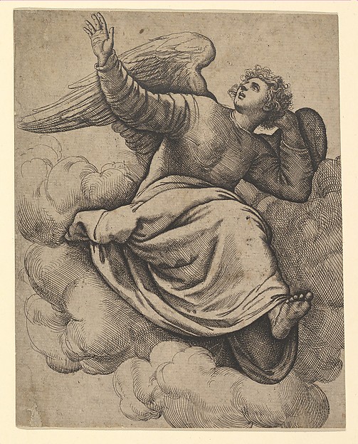 Angel Seated on a Cloud