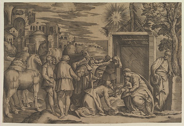 The Adoration of the Magi by Battista Franco