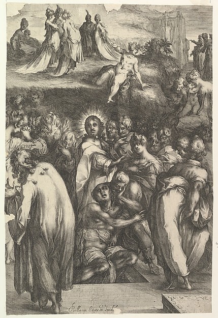 The Raising of Lazarus by Jacques Bellange