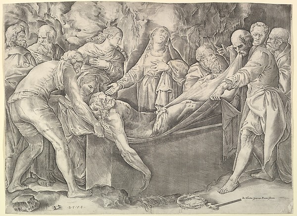 The Entombment by Battista Franco