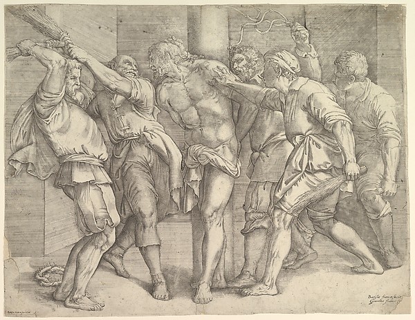 The Flagellation by Battista Franco