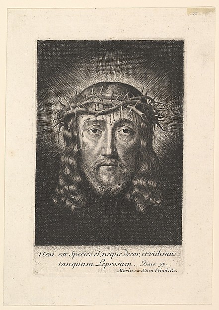 La sainte Face couronnee d'epines, (petit format)