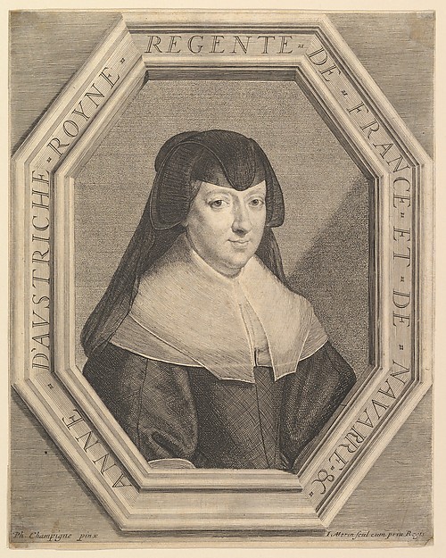Anne d'Autriche, reine de France, en habit de deuil