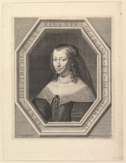 Anne d'Autriche, reine de France, en deuil de cour