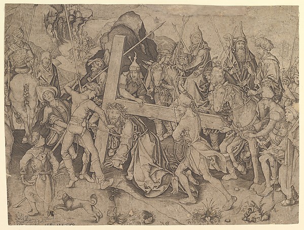 Christ Carrying the Cross (copy) by Martin Schongauer