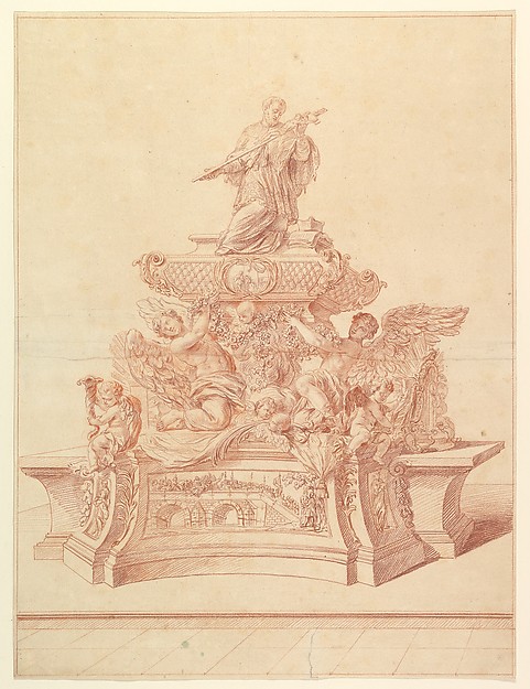 The Silver Tomb of St. John Nepomuk in the Cathedral of St. Veit's Prague, designed by Fischer von Erlach, 1729 by Jeremias Jakob Sedelmayr