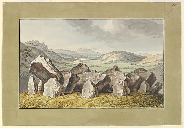 A Prehistoric Stone Circle on a Mound, an Extensive Landscape Beyond
