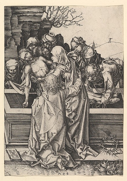The Entombment of Christ by Martin Schongauer